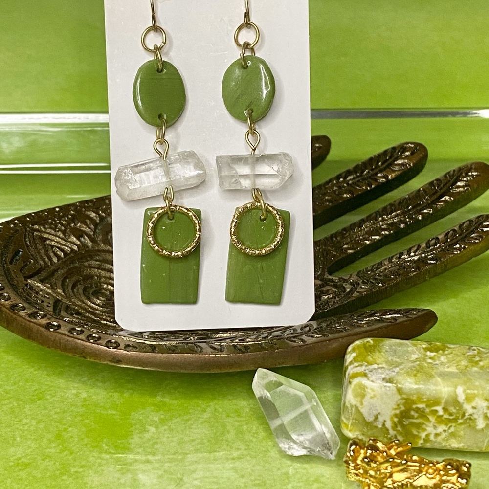 Handcrafted Quartz Earrings
